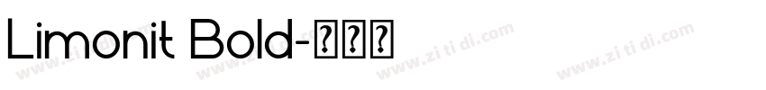 Limonit Bold字体转换